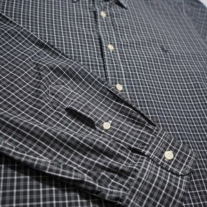 Ralph Lauren Men’s XL Shirt Black and White Button Down Ling Sleeve Classic Fit